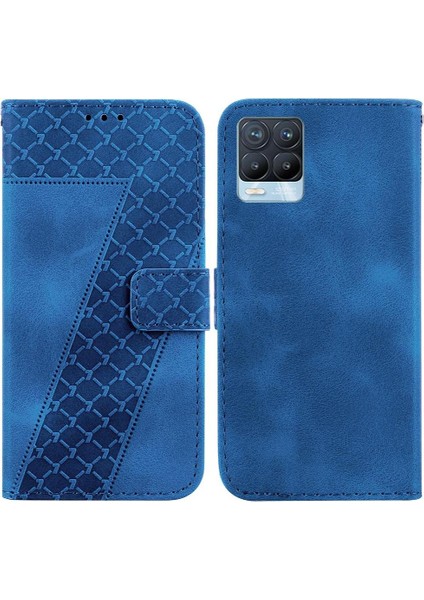 Realme 8 4g Için Telefon Kılıfı/8 Pro Cüzdan Flip Folio Kapak Kart Yuvası Pu (Yurt Dışından)