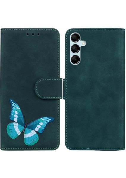 Samsung Galaxy M14 5g Kart Yuvaları Için Kılıf Renk Baskılı Kelebek Flip (Yurt Dışından)
