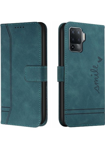 Oppo Phone 5 Lite Için Telefon Kılıfı Kart Yuvaları Kapak Pu Deri El Kayışı (Yurt Dışından)