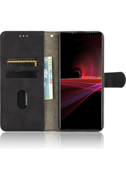 Kart Tutucu Kickstand ile Sony Xperia 1 Iii Koruyucu Kapak Için Kılıf (Yurt Dışından)