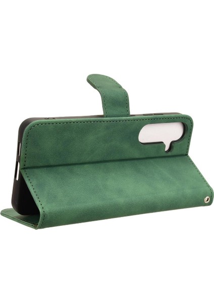 Kart Tutucu Kickstand Deri Folio Flip ile Samsung Galaxy S24 Için Kılıf (Yurt Dışından) fırsatları
