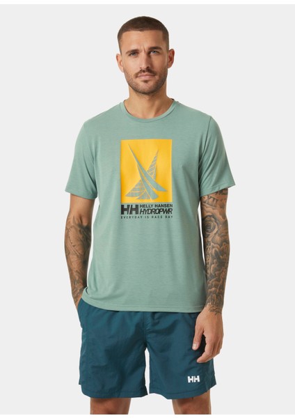 Hp Race Graphic Erkek Yeşil T-Shirt 34419-489