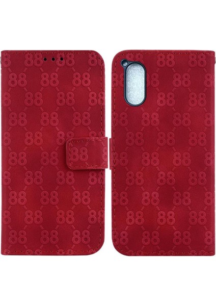 Sony Xperia 5 V Için Telefon Kılıfı Cüzdan Kapak Pu Deri Kart Tutucu Çift (Yurt Dışından)