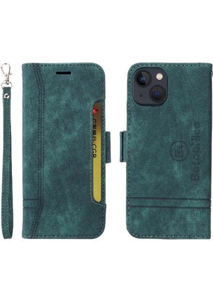 Iphone 14 Için Kılıf Tpu Deri Manyetik Kart Yuvaları Cüzdan Kapak Çevirin (Yurt Dışından)