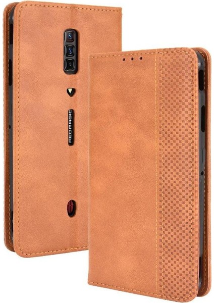Zte Nubia Kırmızı Sihirli 6/6 Pro Cüzdan Pu Deri Manyetik Kapatma (Yurt Dışından)