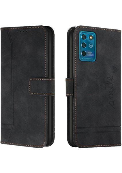 Zte Blade V30 Vita Manyetik Kapatma Için Telefon Kılıfı Pu Deri Flip Folio (Yurt Dışından)