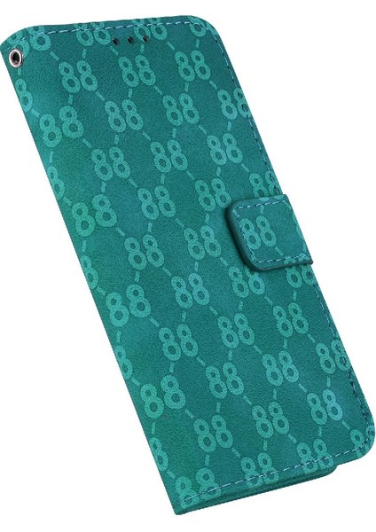 Oppo A18 Için Telefon KILIFI/A38 Çift 8 Kabartmalı Kart Tutucu Cüzdan Kapak Pu (Yurt Dışından) modelleri