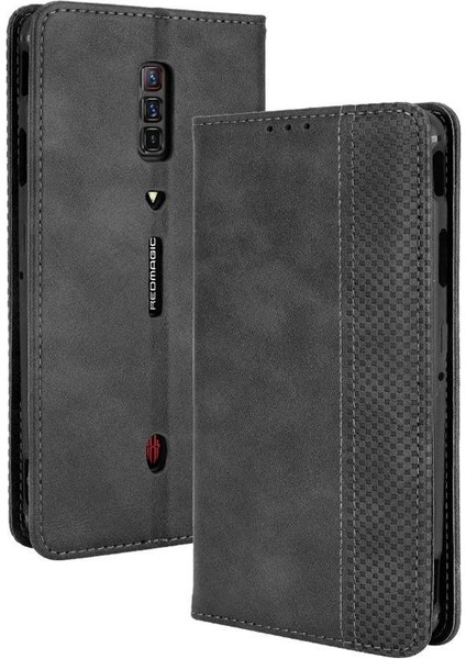 Zte Nubia Kırmızı Sihirli 6/6 Pro Cüzdan Pu Deri Manyetik Kapatma (Yurt Dışından)