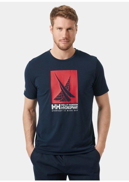 Hp Race Graphic Erkek Lacivert T-Shirt 34419-597