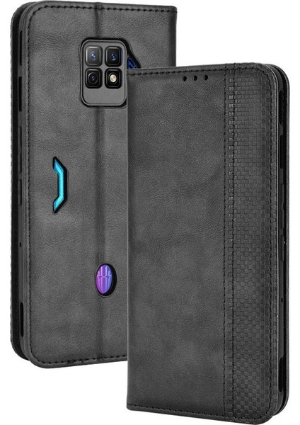 Zte Nubia Kırmızı Sihirli 7 Pro Pu Deri Cüzdan Manyetik Kapatma (Yurt Dışından)