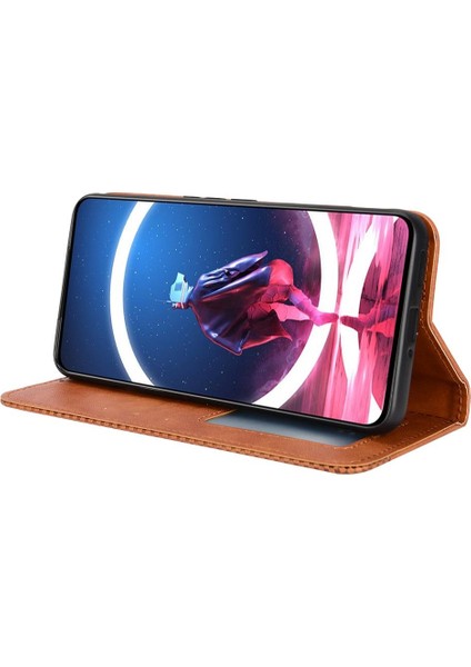 Zte Nubia Kırmızı Sihirli 7 Pro Pu Deri Cüzdan Manyetik Kapatma (Yurt Dışından)