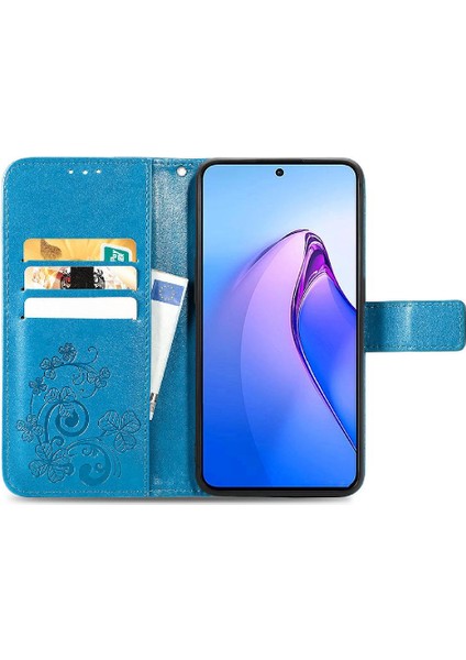 Oppo Oppo 8 Pro Flip Kapak Kılıf Için Dört Yapraklı Yonca Iş (Yurt Dışından)