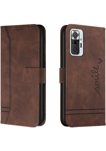 Telefon Kılıfı Için Xiaomi Redmi Not 10 Pro 4g Flip Folio Cüzdan Manyetik El (Yurt Dışından)