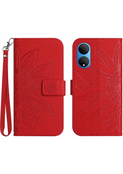 Onur X7 Flip Cüzdan Telefon Kılıfı Için Kılıf ile Lüks Pu Deri Kabartmalı (Yurt Dışından)