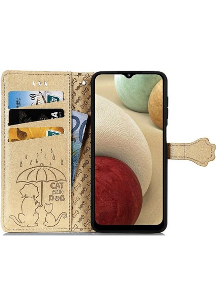 Samsung Galaxy A12 Için Kılıf Kısa Kayış Kapak Kapak Karikatür Hayvanlar Kılıf (Yurt Dışından) modelleri