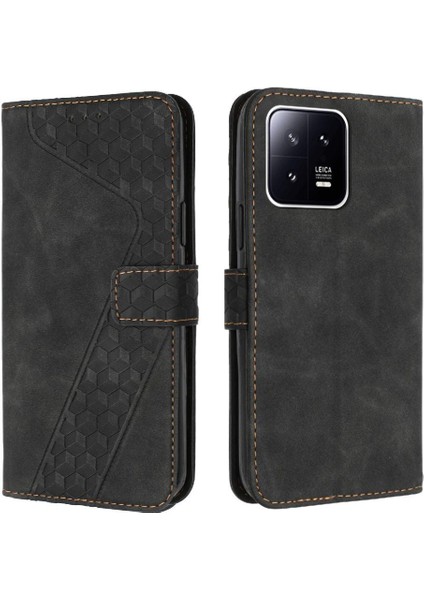 Telefon Kılıfı Için Xiaomi 13 Kart Yuvaları Kapak Kickstand Manyetik Flip Folio (Yurt Dışından)