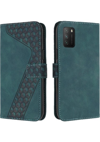 Xiaomi Poco M3 Kickstand Kart Yuvaları Için Telefon Kılıfı Kapak Flip Folio Cüzdan (Yurt Dışından)