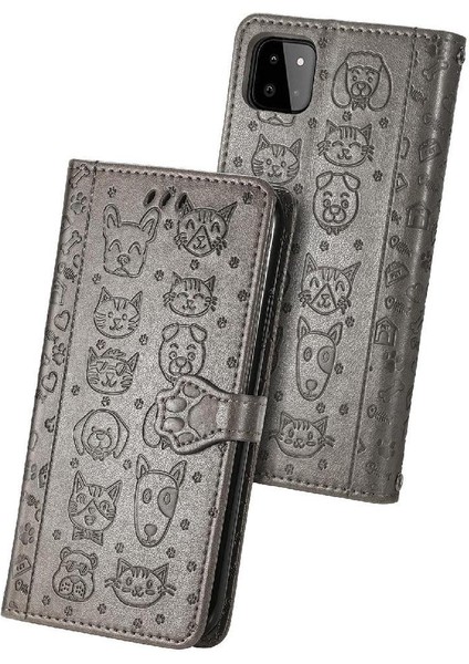 Samsung Galaxy A22 5g Için Kılıf Kapak Çevirin Kılıf Kısa Kayış Karikatür (Yurt Dışından)