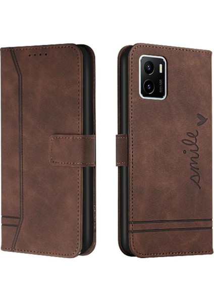 Vivo Y15S/Y15A Kart Yuvaları Için Telefon Kılıfı Kapak Flip Folio Cüzdan Manyetik (Yurt Dışından)