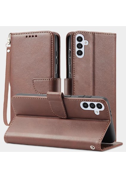 Kart Tutucu Kickstand Manyetik Karbon ile Samsung Galaxy A34 5g Için Kılıf (Yurt Dışından)