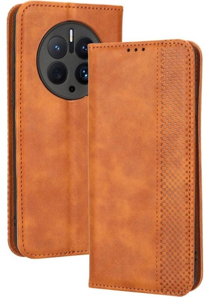 Huawei Mate 50 Pro Cüzdan Manyetik Kapatma Pu Deri Kılıf (Yurt Dışından)