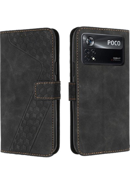 Telefon Kılıfı Için Xiaomi Poco X4 Pro 5g Kart Yuvaları Kapak Flip Folio Cüzdan (Yurt Dışından)
