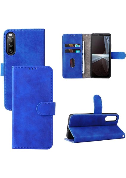 Kart Tutucu Kickstand Koruyucu Kapak ile Sony Xperia 10 Iv Için Kılıf (Yurt Dışından)