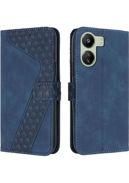 Xiaomi Poco C65 Manyetik Kickstand Flip Folio Cüzdan Kart Için Telefon Kılıfı (Yurt Dışından)