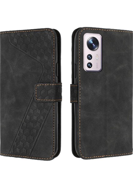 Telefon Kılıfı Için Xiaomi 12 Lite Manyetik Cüzdan Çevir Folio Kart Yuvaları Kapak (Yurt Dışından)