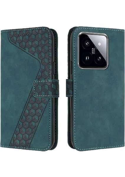 Xiaomi 14 Için Telefon Kılıfı Cüzdan Kart Yuvaları Kapak Manyetik Kickstand Flip (Yurt Dışından)