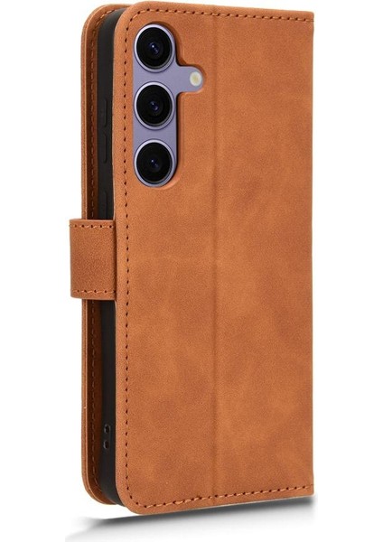 Kart Tutucu Kickstand Deri Folio Flip ile Samsung Galaxy S24 Için Kılıf (Yurt Dışından) fırsatları
