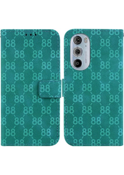 Motorola Kenar 30 Pro Cüzdan Kapak Için Telefon Kılıfı Çift 8 Kabartmalı Pu Kart (Yurt Dışından)