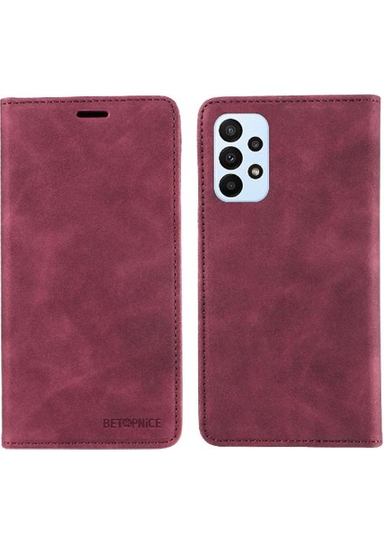 Samsung Galaxy M13 4g Pu Deri Folio Cüzdan Koruyucu Manyetik (Yurt Dışından)