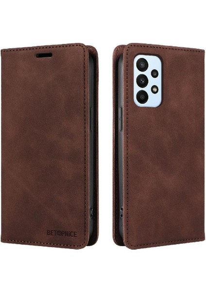 Samsung Galaxy M23 5g Için Kılıf Folio Cüzdan Koruyucu Manyetik Pu Deri (Yurt Dışından)