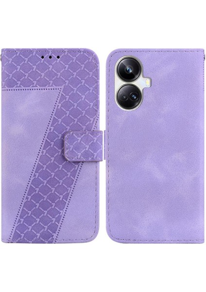 Realme 10 Pro Artı Pu Deri Flip Folio Kapak Cüzdan Kart Için Telefon Kılıfı (Yurt Dışından)