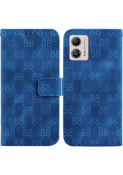 Motorola Moto G53 Için Telefon KILIFI/G23/MOTOROLA Kart Tutucu Çift 8 Kabartmalı Pu (Yurt Dışından)