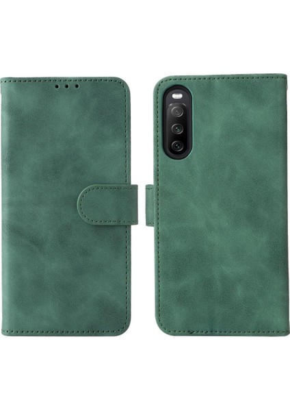 Kart Tutucu Kickstand Koruyucu Kapak ile Sony Xperia 10 Iv Için Kılıf (Yurt Dışından)