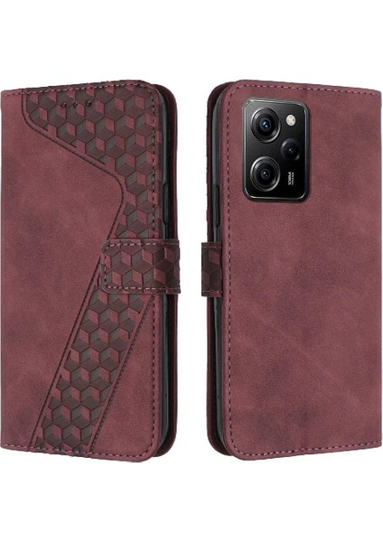 Telefon Kılıfı Için Xiaomi Poco X5 Pro Manyetik Kickstand Kart Yuvaları Kapak Çevirin (Yurt Dışından)