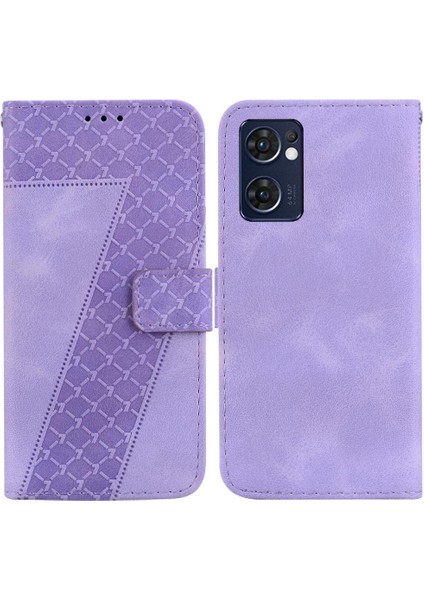 Oppo Bulmak Için Telefon Kılıfı X5 Lite Kabartmalı Desen Kart Yuvası Fonksiyonu Pu (Yurt Dışından)