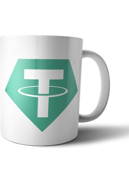 Tether Coin - Kripto - Cryptocurrency Kupa Bardak Model 1