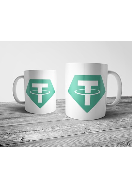 Tether Coin - Kripto - Cryptocurrency Kupa Bardak Model 1