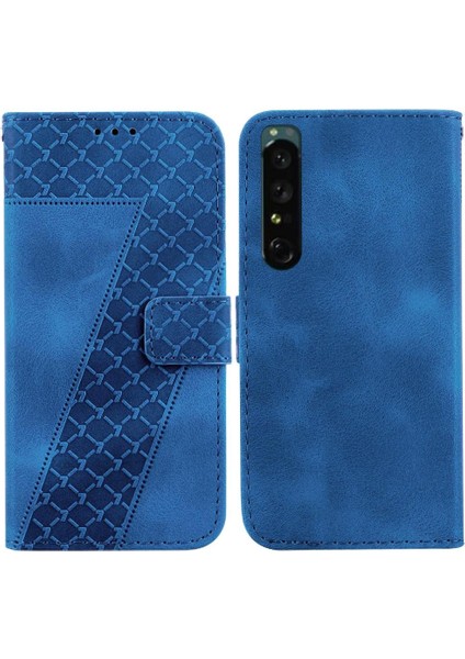 Sony Xperia 1 Iv Için Telefon Kılıfı Kart Yuvası Fonksiyonu Flip Folio Kapak Pu (Yurt Dışından)