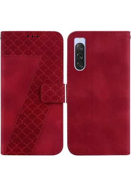 Sony Xperia 10 V Flip Folio Kapak Için Telefon Kılıfı Cüzdan Kart Yuvası Fonksiyonu (Yurt Dışından)