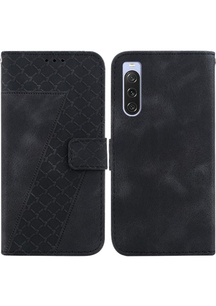 Sony Xperia 10 V Flip Folio Kapak Için Telefon Kılıfı Cüzdan Kart Yuvası Fonksiyonu (Yurt Dışından)