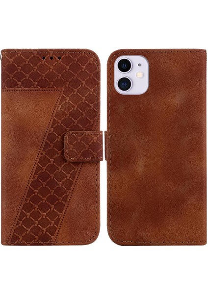 Iphone 11 Için Telefon Kılıfı Cüzdan Flip Folio Kapak Kart Yuvası Fonksiyonu Pu (Yurt Dışından)
