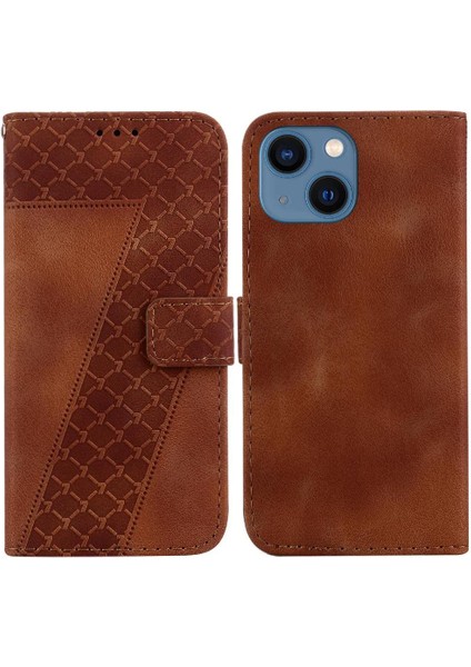 Iphone 14 Için Telefon Kılıfı Artı Pu Deri Flip Folio Kapak Kart Yuvası Cüzdan (Yurt Dışından)