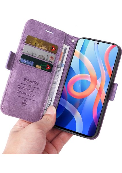Xiaomi Redmi Not 11 Için Kılıf Pro Cüzdan Kapak Çevirin Kart Yuvaları Tpu Deri (Yurt Dışından) indirimleri