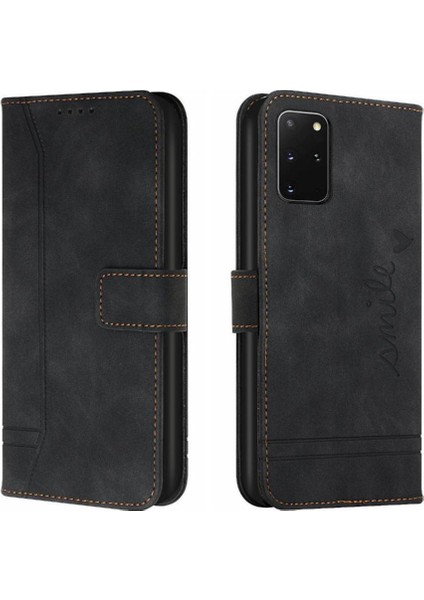 Samsung Galaxy S20 Artı Pu Deri Flip Folio Cüzdan Kart Için Telefon Kılıfı (Yurt Dışından)