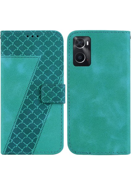 Telefon Kılıfı Için Oppo A96 4G/A76 4g Kart Yuvası Fonksiyonu Cüzdan Flip Folio Pu (Yurt Dışından)