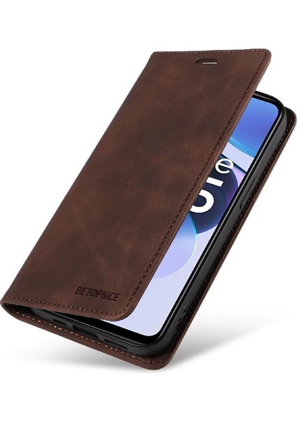 Realme C35 4g Pu Deri Folio Cüzdan Manyetik Koruyucu Kılıf (Yurt Dışından)